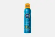 Солнцезащитный спрей Nivea, для лица, водостойкий, сухой, SPF30, 200мл