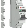 Автоматический выключатель EKF ВА 47-63 PROxima 1P 40А характеристика C (комплект из 4 шт.)