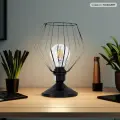 Светильник настольный, лампа интерьерная, торшер (220V 40W E27) Лофт, металл , цв. Черный