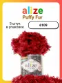 Пряжа для вязания Alize Puffy Fur 6109, 100 г, 6 м, 5 штук