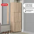 Шкаф-комод LETTA Компакт, 3 секции, ЛДСП, дуб Сонома, 39х24х119 см