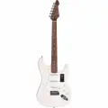 SAGA SMF1314H WH - Электрогитара Stratocaster с чехлом, цвет белый