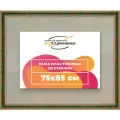 Рамка 75x85 для постера и фотографий, пластиковая, багетная, со стеклом и задником, ВсеПодрамники