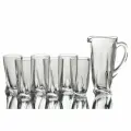 Набор для сока/воды Crystalite Bohemia Квадро 7 предметов кувшин 1100 мл.+ 6 стаканов 350 мл.)