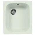 Врезная кухонная мойка АкваГранитЭкс M-17, матовое салатовый