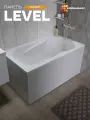 Панель фронтальная для прямоугольной ванны 130 см LEVEL , MODULEASY 02лев13