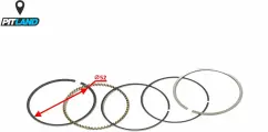 Кольца поршневые (компл.) двиг. YX 150-160 см3 d-60 на мотоцикл, питбайк, эндуро.
