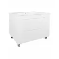 Комплект Тумба Loranto Santorini 80 810х460х810 напольная, с раковиной Leon, Белый Глянец (CS00086974)