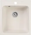 Мойка кухонная GranFest Quarz Z17 прямоугольная, 42x48, кварцевая, матовая, белая, российская