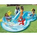 Надувной игровой центр Intex Подводный мир с горкой и фонтанчиком, 310х193х71 см, от 2 лет, 56143
