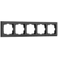 Рамка из пластика на 5 постов Werkel Stark W0051808 черный