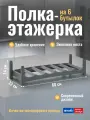 Полка этажерка для хранения бутылок Rotho 60*22*14 см