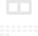 Legrand INSPIRIA Белый Рамка - 2 поста, IP20 (в комплекте 16 шт)