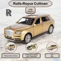 Машинка металлическая инерционная коллекционная масштабная модель 1:32 Rolls Royce Cullinan ; Ролс Ройс Кулинан золотой