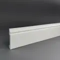 Плинтус дюрополимер напольный DECOMASTER (декомастер), 79х13х2400 мм, D005-115 ДМ белый матовый, 2 шт.