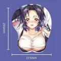 Коврик для мыши Котё 3D в стиле Эро Аниме тянки с подушкой для поддержки запястья, коврик антистресс 21,5х25,5см, №006