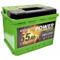 Аккумулятор автомобильный POWER 65 А/ч 630 А обр. пол. Евро авто (242х175х190)