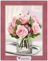 Набор Алмазная живопись #АЖ-1676 Нежные розы, Алмазная Мозаика, 30 x 40 см
