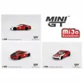 Машинка MINI GT 1/64 Porsche 911 992 Carrera S Safety Car 2023 IMSA Daytona 24Hr Blister Packaging Diecast Scale Model Car
