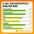 Шина зимняя нешипованная I-Link 245/50R20 105H SNOWGRIPPER I (XL)