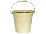 Ведро 12л эмалированное, сталь, светло-жёлтый цвет, ручка для бытовых нужд