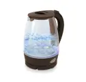 Чайник электрический Великие реки Дон-1 1.8 л, стекло, коричневый