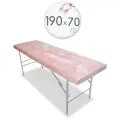 Чехол для кушетки и массажного стола, велюр, 190x70-75 см, персиковый