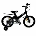 Велосипед детский 14 Rook Hope, черный, легкий ход, 3-4 лет, рост 100-105см, длина внутреннего шва ноги 40-45 см. Легкая магниевая рама, фривил.