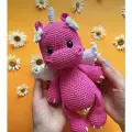 Вязаная игрушка дракон