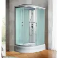 Душевая кабина River Nara 100/70/24 MT R, стекло матовое, профиль серебристый, с крышей, правосторонняя