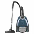 Пылесос для дома Eurostek EVC-2002, синий, объем 2 литра, 2100 Вт, тканевый пылесборник, телескоп. трубка.