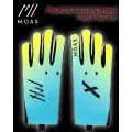 Перчатки для л/роллеров Moax Max Air M0345/50100 бирюза/лимонный, 7