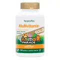 Nature's Plus, Animal Parade Gold Multivitamin, добавка для детей с мультивитаминами и минералами, 120 таблеток (апельсин)