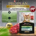 Корм влажный Pro Plan Maintenance Sterilised, для стерилизованных и кастрированных кошек, говядина, 26 шт. х 85 г (кусочки в желе)