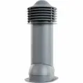 Труба вентиляционная для готовой мягкой и фальцевой кровли Viotto d-125мм h-650мм утепленная серый графит (RAL 7024)