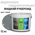 Жидкий рубероид акриловый Оберег AquaGuard (цвет серый) - 10л/12кг