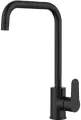 Смеситель для кухни 35к Milardo POLBLL0M05 Poli высокий пов. излив, п/гайку, пластик, черный мат.