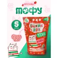 Наполнитель для кошачьего туалета АлЁшкин Кот тофу Клубника, комкующийся 5л
