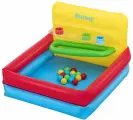 Манеж надувной, 104 х 94 х 61 см, с мячами, от 2 лет, 52546
