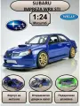 WELLY машинка металлическая коллекционная масштабная модель 1:24 Subaru Impreza WRX STI синий