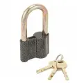 Замок навесной с дисковым механизмом секрета, аллюр ВС2-27-01С античное серебро | код 989 | ПТК (2шт. в упак.)