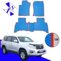 Автомобильные коврики EVA/ЕВА/ЭВА для Toyota Land Cruzer Prado 150 2009-2013 василек красный