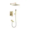 Душевая система скрытого монтажа Grocenberg GB5089MG-1 Матовый золото