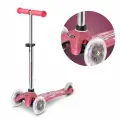 Трёхколесный самокат Micro Mini Deluxe Fairy Glitter LED, для детей от 2-х лет, Розовый