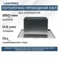 Декоративный ППУ КвХ, ф 250, AISI 439/Оц, 0,5мм/0,5мм
