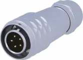 Разъем WEIPU SF1210/P5I Вилка папа SF12 PIN 5 IP67 4-6,5мм 5А пайка на провод 180В 1 шт