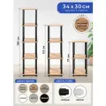 Этажерка деревянная GASTRORAG 1110/4, размеры 45 х 30 х 112 см