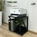 Тумба под принтер VOLT 45х30х46 (черный), тумба под системный блок, основание металл.