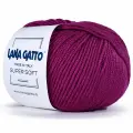 2 Мотка, Lana Gatto SUPER SOFT, 100% Чистая экстратонкая мериносовая шерсть / 50 гр. - 125 м, Цвет 13907