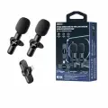 Беспроводной микрофон REMAX 2-in-1 Wireless Live-Stream Microphone K10 Lightning, Черный
